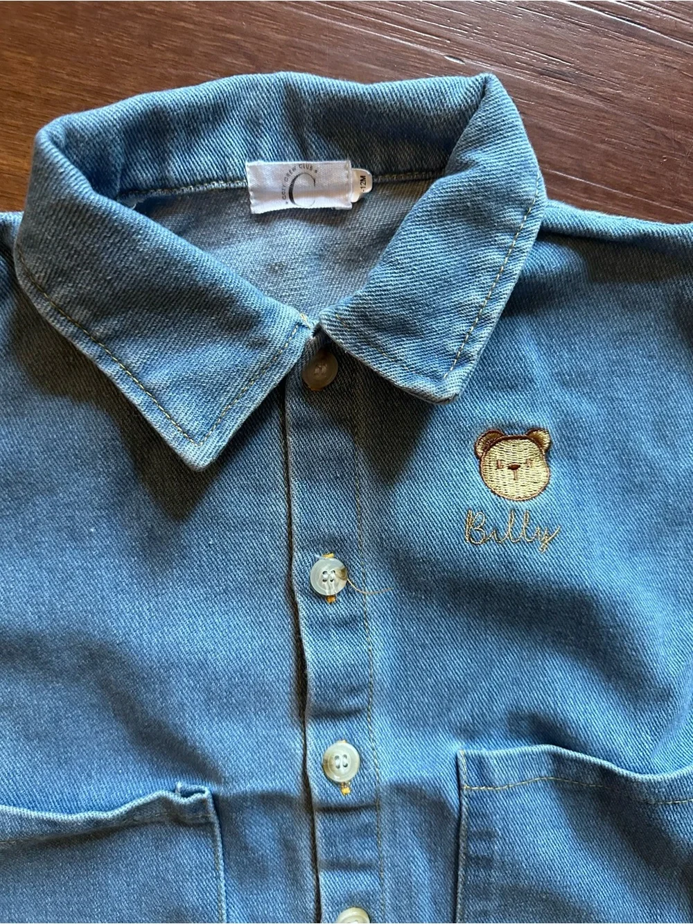 Blue Denim Kids Bodysuit